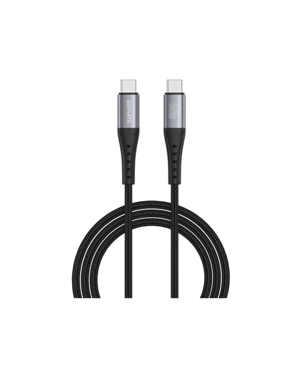 4Smarts USB 2.0 Cable USB-C male - USB-C 60W Μαύρο 15m 541454