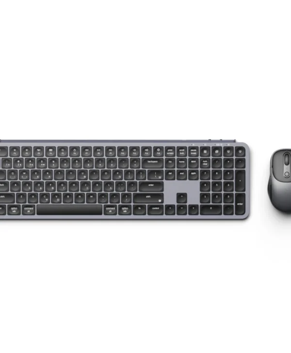 Keychron B6 Pro Combo KCBD4-GR Ασύρματο Bluetooth Σετ Πληκτρολόγιο & Ποντίκι Ελληνικό Συμβατό με Mac Γκρι