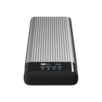 Hyper HyperJuice Power Bank 27000mAh 245W με 4 Θύρες USB-C Ασημί HJ245B