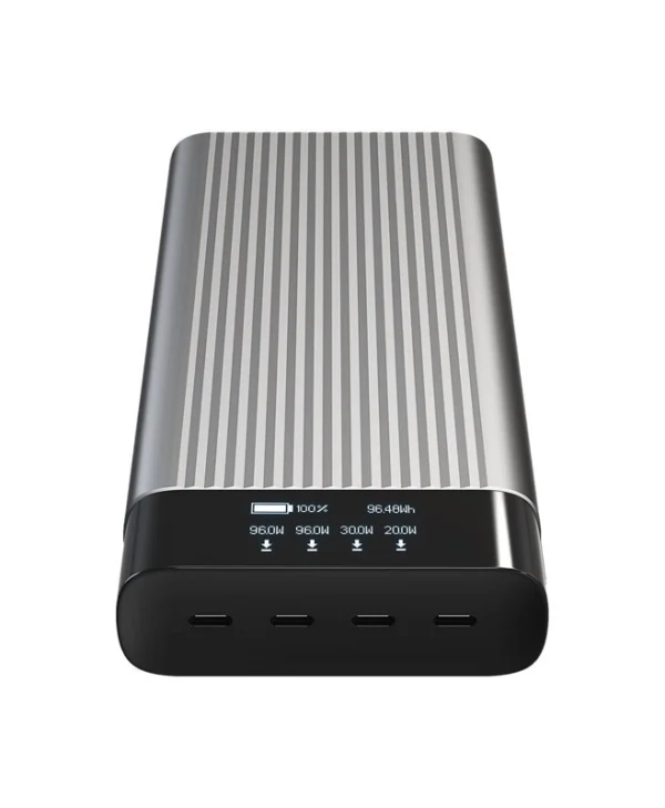Hyper HyperJuice Power Bank 27000mAh 245W με 4 Θύρες USB-C Ασημί HJ245B