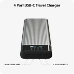 Hyper HyperJuice Power Bank 27000mAh 245W με 4 Θύρες USB-C Ασημί HJ245B - Image 4