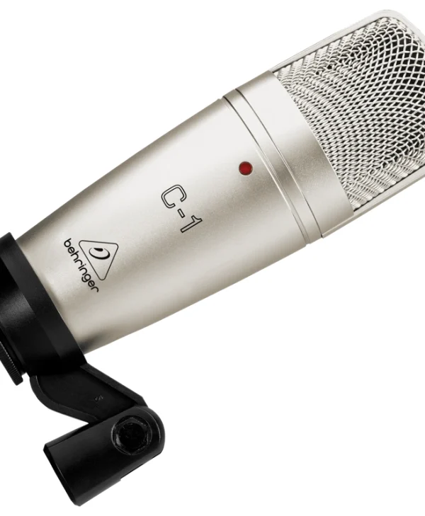 Behringer C-1 Πυκνωτικό Μικρόφωνο XLR Shock Mounted για Φωνητικά σε Ασημί Χρώμα 27000034