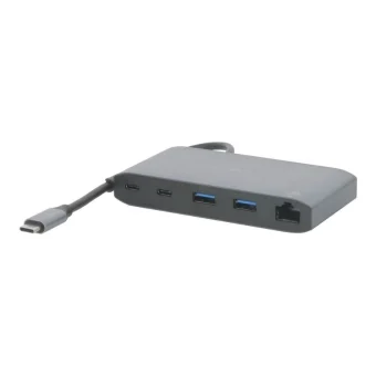 Mobilis USB-C Docking Station με HDMI PD Ethernet Γκρι (020027)