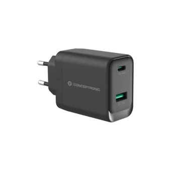 Conceptronic Φορτιστής Χωρίς Καλώδιο GaN με Θύρα USB-A και Θύρα USB-C 45W Power Delivery / Quick Charge 3.0 Μαύρος (ALTHEA20B45)