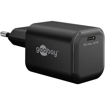 Goobay Φορτιστής Χωρίς Καλώδιο GaN με Θύρα USB-C 65W Power Delivery Μαύρος (79155)