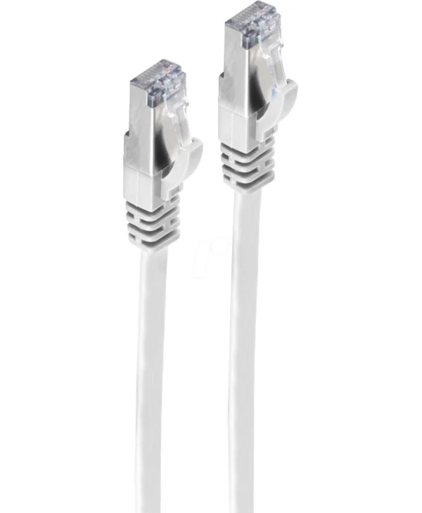 Shiverpeaks Flat U/UTP Cat.7 (10Gbps) Καλώδιο Δικτύου Ethernet 0.25m Λευκό BS75511-SL0.25W