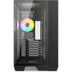 Sharkoon Steel Shark Gaming Midi Tower Κουτί Υπολογιστή με Πλαϊνό Παράθυρο και ARGB Φωτισμό Μαύρο 4044951044924 - Image 2
