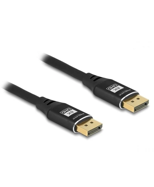 DeLock Cable DisplayPort male - DisplayPort male 5m Μαύρο 80623