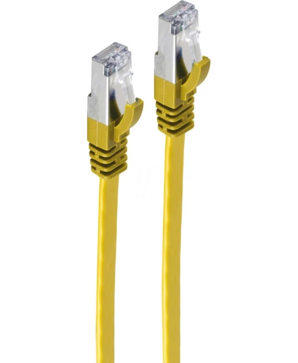 Shiverpeaks Flat U/UTP Cat.7 (10Gbps) Καλώδιο Δικτύου Ethernet 7.5m Κίτρινο BS75517-SLY