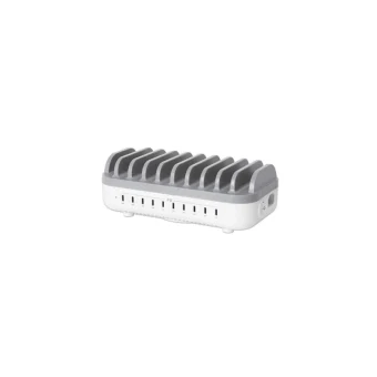 Manhattan Βάση Φόρτισης με 10 Θύρες USB-C 200W Power Delivery σε Λευκό χρώμα (102766)