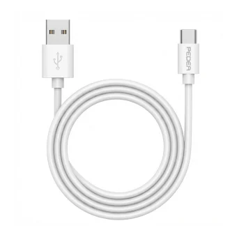 Pedea USB 2.0 Cable USB-C male - USB-A Λευκό 1m 60040121
