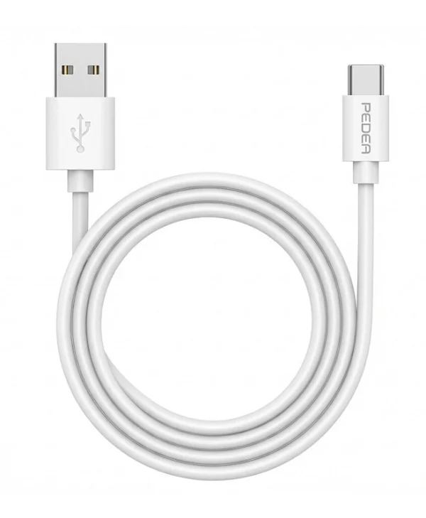 Pedea USB 2.0 Cable USB-C male - USB-A Λευκό 1m 60040121