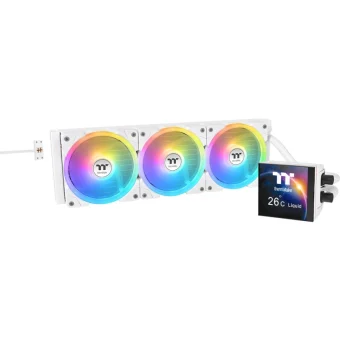 Thermaltake MAGFloe 360 Ultra Υδρόψυξη AIO CPU με 3 Ανεμιστήρες 120mm και ARGB Φωτισμό Λευκή CL-W433-PL12SW-A