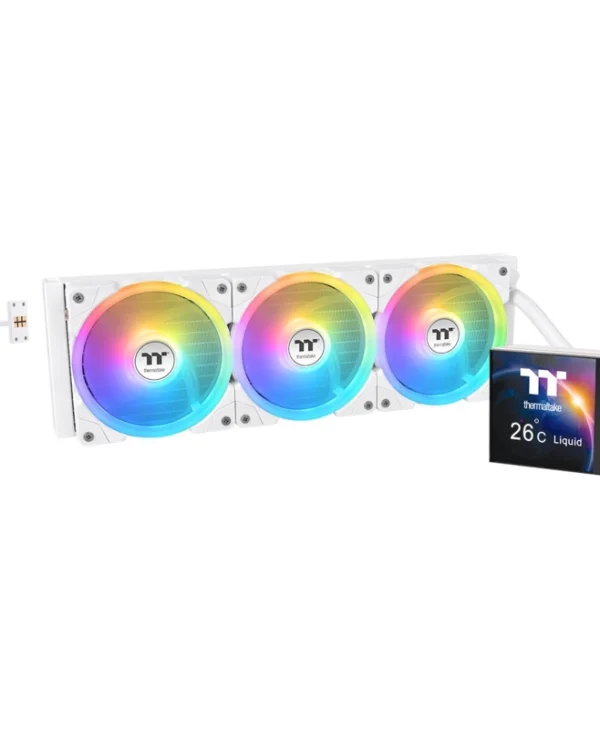 Thermaltake MAGFloe 360 Ultra Υδρόψυξη AIO CPU με 3 Ανεμιστήρες 120mm και ARGB Φωτισμό Λευκή CL-W433-PL12SW-A