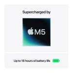Apple MacBook Air 13.6" IPS Retina Display (M5-10-Core/16GB/512GB SSD/8-Core GPU) Silver (GR Keyboard) MDH74GR/A - Image 3