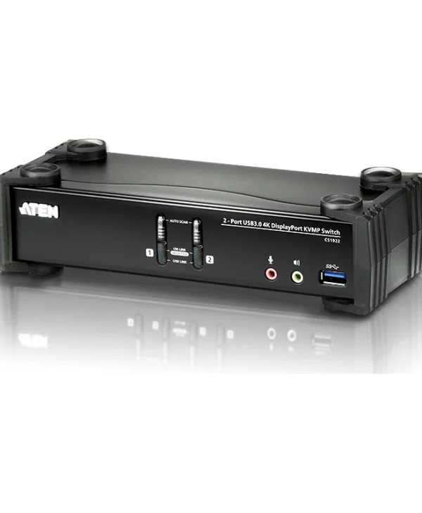 Aten 2-Port USB 3.0 4K DisplayPort KVMP Switch CS1922