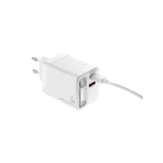 Troika Φορτιστής Χωρίς Καλώδιο GaN με Θύρα USB-A και Θύρα USB-C 35W Power Delivery Λευκός (Power Pull 35) CHA35/WH - Image 4