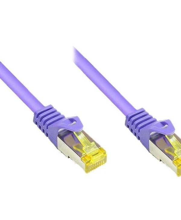 Alcasa S/FTP Cat.7 (10Gbps) Καλώδιο Δικτύου Ethernet 1.5m Μωβ 8070R-015V