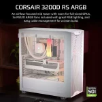 Corsair 3200D RS ARGB Gaming Midi Tower Κουτί Υπολογιστή Λευκό CC-9011345-WW - Image 18