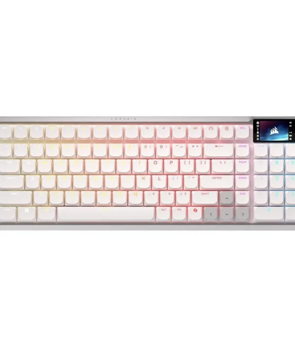 Corsair Vanguard 99 Ασύρματο Gaming Μηχανικό Πληκτρολόγιο με Corsair OPX διακόπτες και RGB φωτισμό (Αγγλικό US) Λευκό CH-91H901B-NA