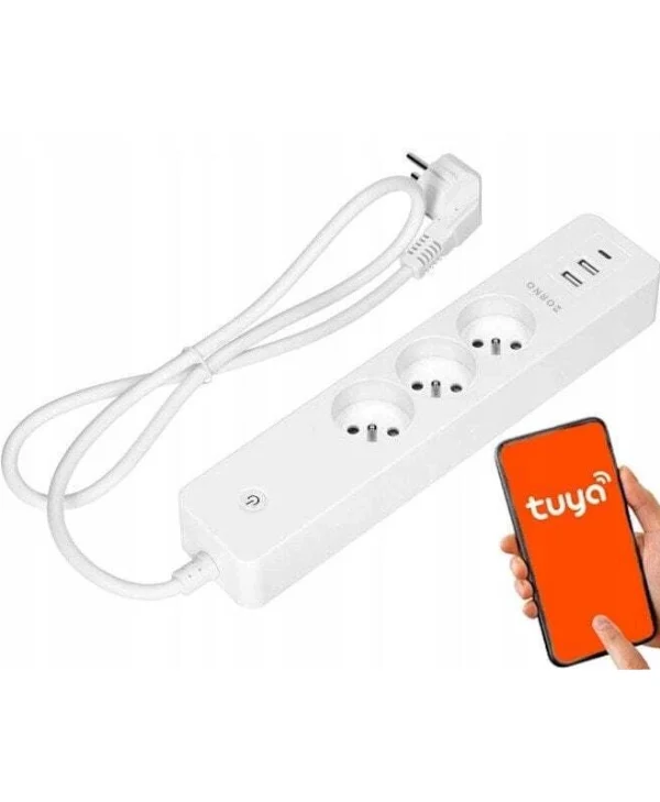 Orno Smart Πολύπριζο με Διακόπτη OR-SH-17520/W