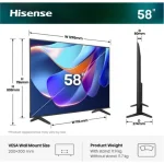Hisense Smart Τηλεόραση 58" 4K UHD LED A6S HDR (2026) 58A6S - Image 3