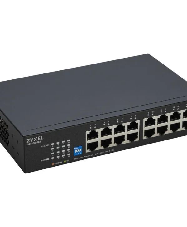 Zyxel GS1100-16S Unmanaged L2 Switch με 16 Θύρες Gigabit (1Gbps) Ethernet GS1100-16S-EU0101F