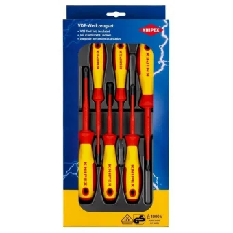 Knipex Σετ Κατσαβίδια Ηλεκτρολόγου VDE 1000V με 6 Εναλλασσόμενες Μύτες 4162933