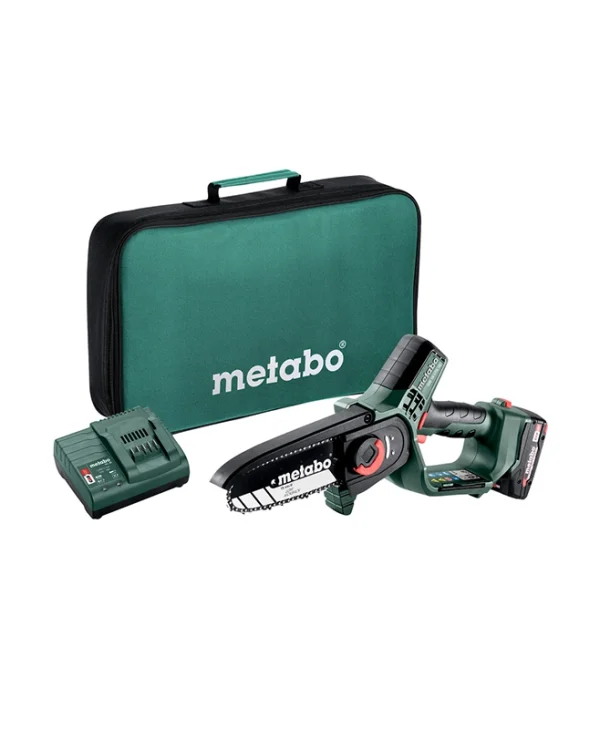 Metabo Ms 18 Ltx Αλυσοπρίονο Μπαταρίας Solo 18V 1.6kg με Λάμα 8cm 600856500