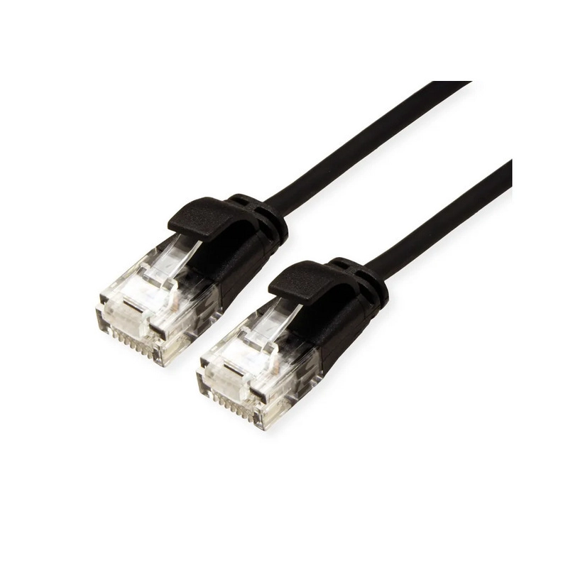 1 Roline U/UTP Cat.6a (Gigabit) Καλώδιο Δικτύου Ethernet 0.5m Μαύρο 21.44.3952-100 - Image 1