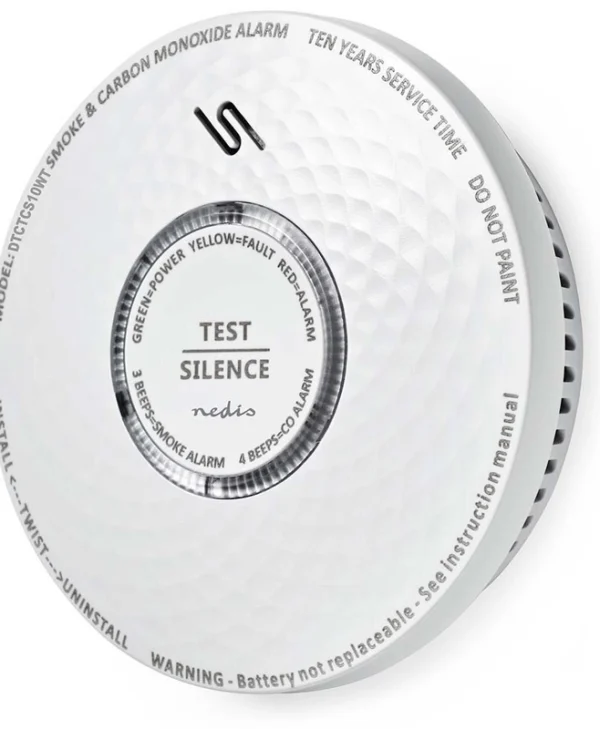 Nedis Smoke Carbon Monoxide Detector DTCTCS10WT