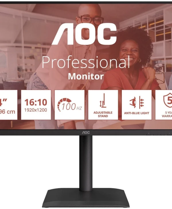 AOC 24E4U IPS HDR Monitor 24" FHD 1920x1200 με Χρόνο Απόκρισης 4ms GTG X24E4U
