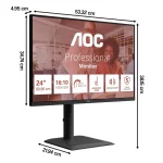 AOC 24E4U IPS HDR Monitor 24" FHD 1920x1200 με Χρόνο Απόκρισης 4ms GTG X24E4U - Image 9