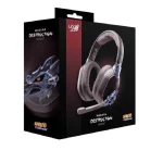 Lexip Madara “Destruction” Ασύρματο Over Ear Gaming Headset με σύνδεση 3.5mm / Bluetooth Καφέ for Nintendo Switch / PC / PS4 / PS5 / XBOX TSXLXHS0003