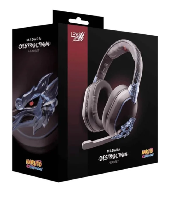 Lexip Madara “Destruction” Ασύρματο Over Ear Gaming Headset με σύνδεση 3.5mm / Bluetooth Καφέ for Nintendo Switch / PC / PS4 / PS5 / XBOX TSXLXHS0003