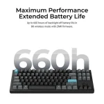 Keychron Q3 Ultra 8K Q3U-M3 Ασύρματο Gaming Μηχανικό Πληκτρολόγιο Tenkeyless με Keychron Silk POM Brown διακόπτες και RGB φωτισμό (Αγγλικό US) - Image 5