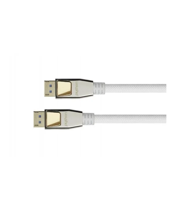 Python Cable DisplayPort male - DisplayPort male 2m Λευκό (DP20-PY020W)