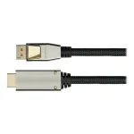 Python Cable DisplayPort male - HDMI male 10m Μαύρο (GC-M0220)