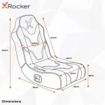 X-Rocker Shadow 2.0 Καρέκλα Gaming Δερματίνης Μαύρο / Χρυσό 5132201 - Image 5