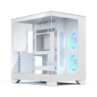 Fractal Design Pop 2 Gaming Midi Tower Κουτί Υπολογιστή με Πλαϊνό Παράθυρο και RGB Φωτισμό Λευκό FD-C-POV2A-03
