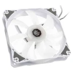 Bitspower Notos Case Fan 120mm (1800rpm) με RGB Φωτισμό και Σύνδεση 4-Pin PWM 5τμχ Λευκό LUBP-003 - Image 3