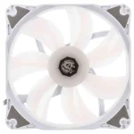 Bitspower Notos Case Fan 120mm (1800rpm) με RGB Φωτισμό και Σύνδεση 4-Pin PWM 5τμχ Λευκό LUBP-003 - Image 4