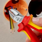 Knipex Πλαγιοκόφτης Ηλεκτρολόγου Μήκους 160mm 70 06 160 T - Image 9