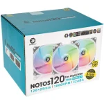 Bitspower Notos Case Fan 120mm (1800rpm) με RGB Φωτισμό και Σύνδεση 4-Pin PWM 3τμχ Λευκό LUBP-002 - Image 6