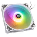 Bitspower Notos Case Fan 120mm (1800rpm) με RGB Φωτισμό και Σύνδεση 4-Pin PWM 3τμχ Λευκό LUBP-002 - Image 8
