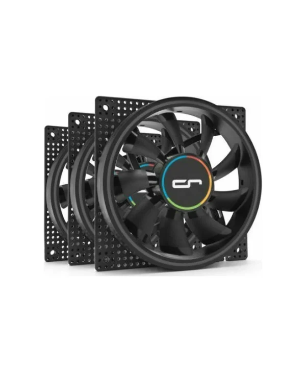 Cryorig Crona S Case Fan 120mm (1700rpm) με ARGB Φωτισμό και Σύνδεση 4-Pin PWM 3τμχ LUCR-015