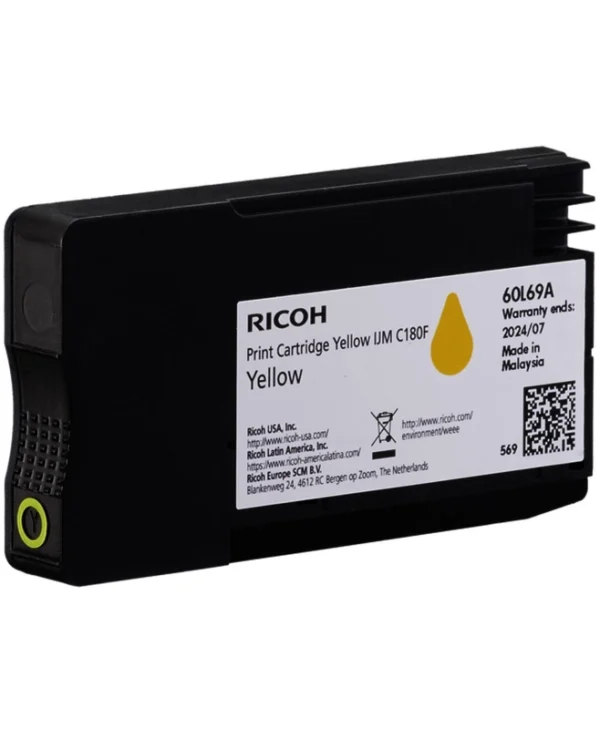 Ricoh Γνήσιο Μελάνι Εκτυπωτή InkJet Κίτρινο (408520)