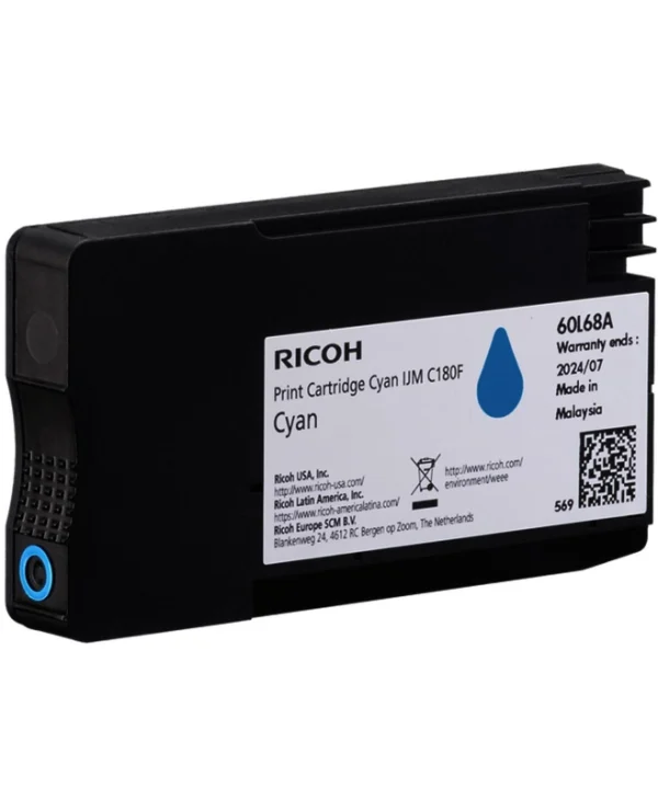 Ricoh Γνήσιο Μελάνι Εκτυπωτή InkJet Κυανό (408518)