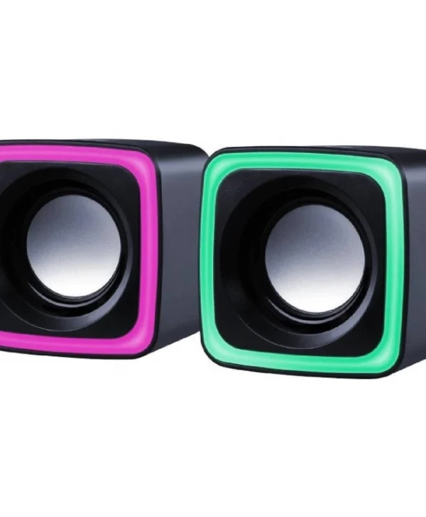 Defender Solar 7 Ηχεία Υπολογιστή 2.0 με RGB Φωτισμό και Ισχύ 6W Μαύρα 65117
