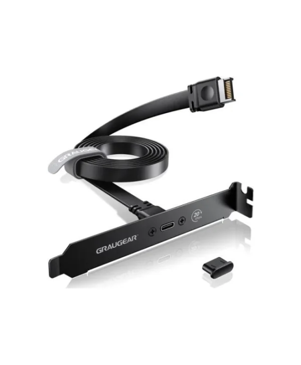 Graugear Expansion Cable Usb-c 3.2 Gen2x2 Pci Bracket G-etc-20g-b G-ETC-20G-B
